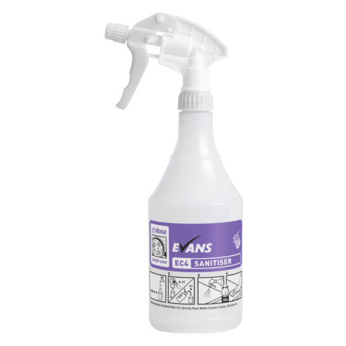 Evans Vanodine EC4 Multi Surface Cleaner & Disinfectant Bottle & Head